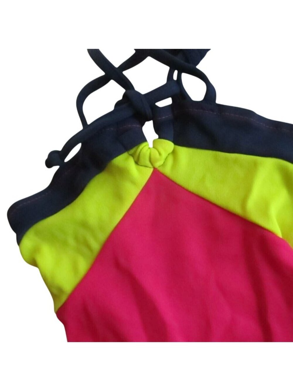 3T Vintage 1980's GIRLS 3 Swimsuit Colorblock New With Tags 1 Piece Castaways